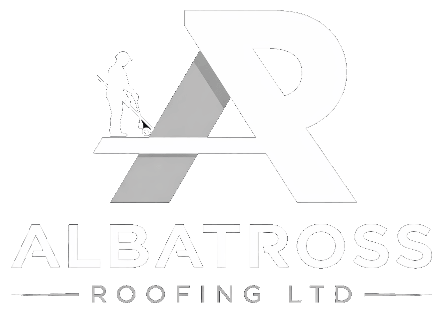 albatross roofing logo in light